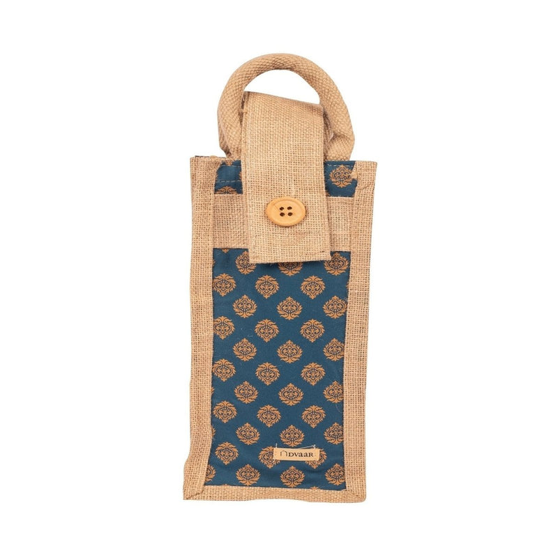 Buy Jute Bottle Bag Eco-Friendly Festive Colours Set Of 3 | Shop Verified Sustainable Reusable Bag on Brown Living™