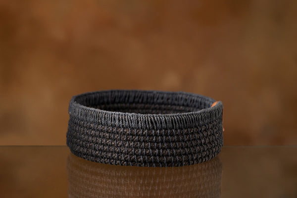 Buy Jute Designer Baskets-Black| Shelves Baskets | Storage organizer | Bread Basket | Shop Verified Sustainable Products on Brown Living