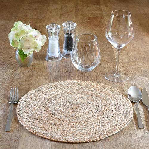 Buy Jute Round Place mats - Set Of 4 | Shop Verified Sustainable Table Decor on Brown Living™