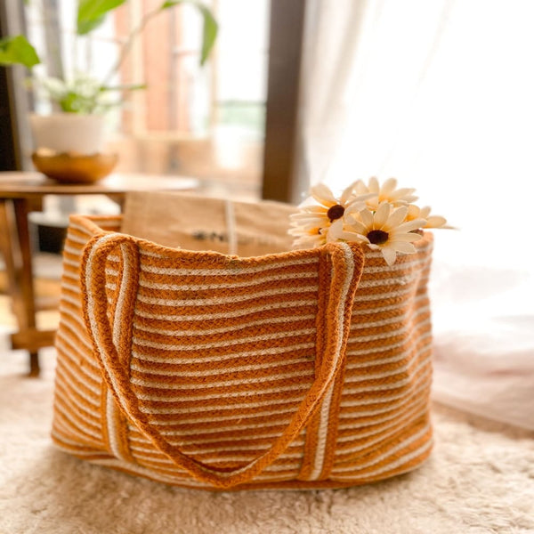 Jute Tote Shopping Bag | Verified Sustainable Bags on Brown Living™
