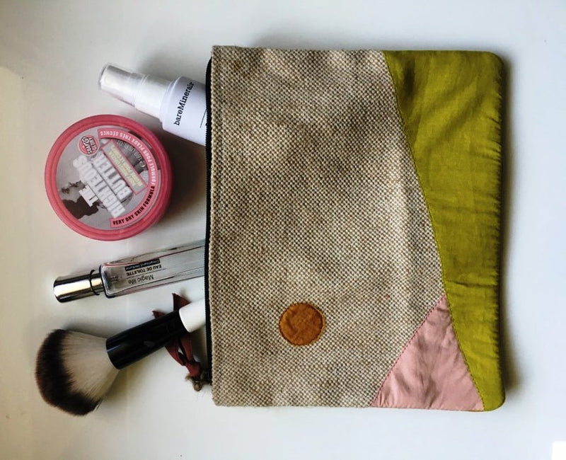 Buy Jute Vanity Pouch (Set of 2) | Shop Verified Sustainable Womens Accessories on Brown Living™