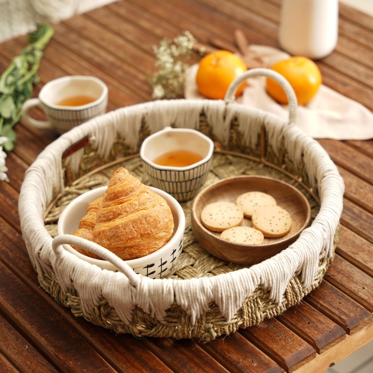 Kaia Conical Moonj Brunch Tray | Verified Sustainable by Brown Living™