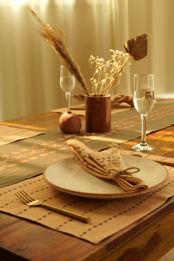 Buy Kaincha Pure Hemp Placemats | Set of 2/4/6 | Shop Verified Sustainable Table Linens on Brown Living™