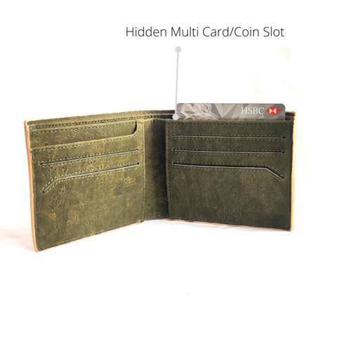 Kakapo Cork Wallet - Unique Unisex Slim Wallet for Men and Women - Tan | Verified Sustainable by Brown Living™