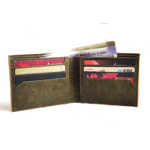 Kakapo Cork Wallet - Unique Unisex Slim Wallet for Men and Women - Tan | Verified Sustainable by Brown Living™