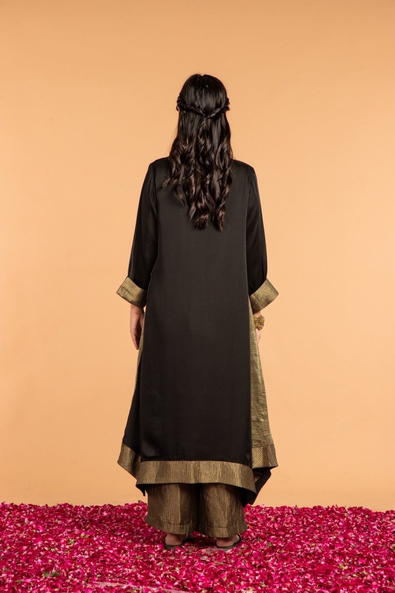 Kamal Asymmetrical Modal Satin Tunic | Verified Sustainable by Brown Living™