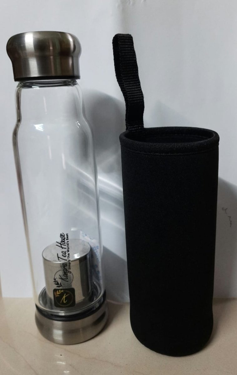 Buy Kangra Tea Premium Borosilicate Glass Infuser Bottle | Shop Verified Sustainable Beverage Accessories on Brown Living™