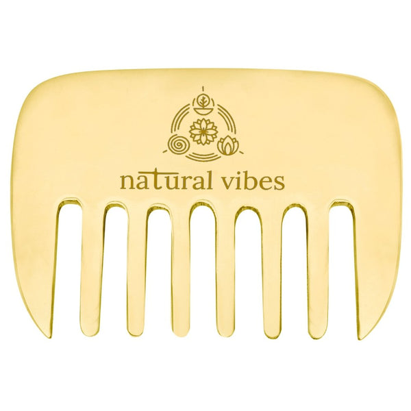 Buy Kansa Hair Comb for Hair Fall, Growth, Circulation & Stress Relief | Shop Verified Sustainable Hair Comb on Brown Living™