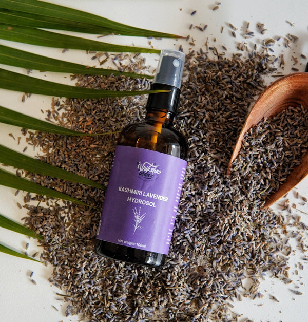 Kashmiri Lavender Hydrosol - Natural Facial Cleanser and Toner | Verified Sustainable Body Mist on Brown Living™