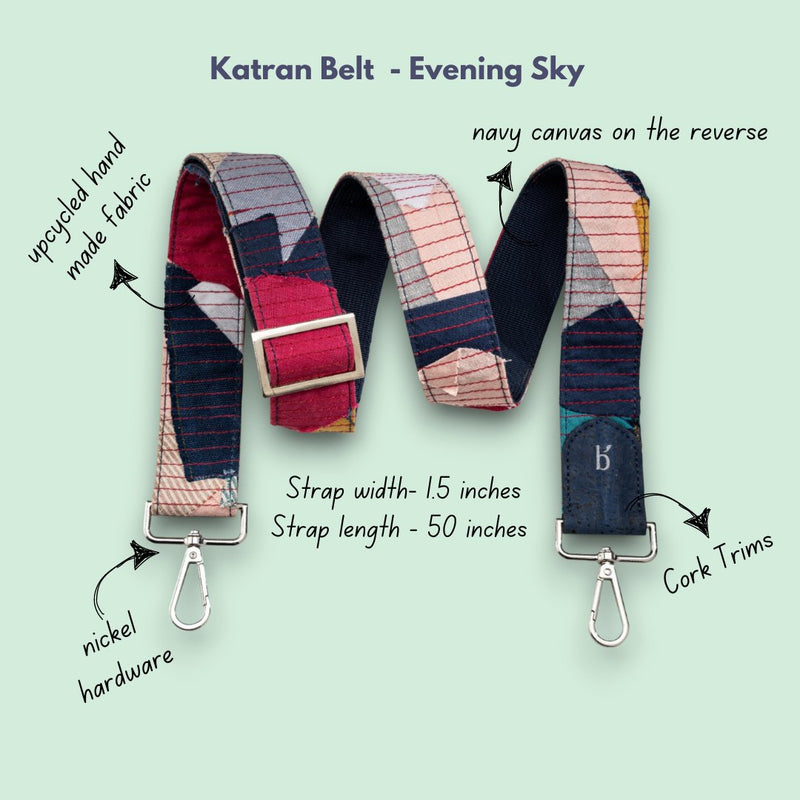 Katran Reversible Belts - Evening Sky | Verified Sustainable Travel Accessories on Brown Living™