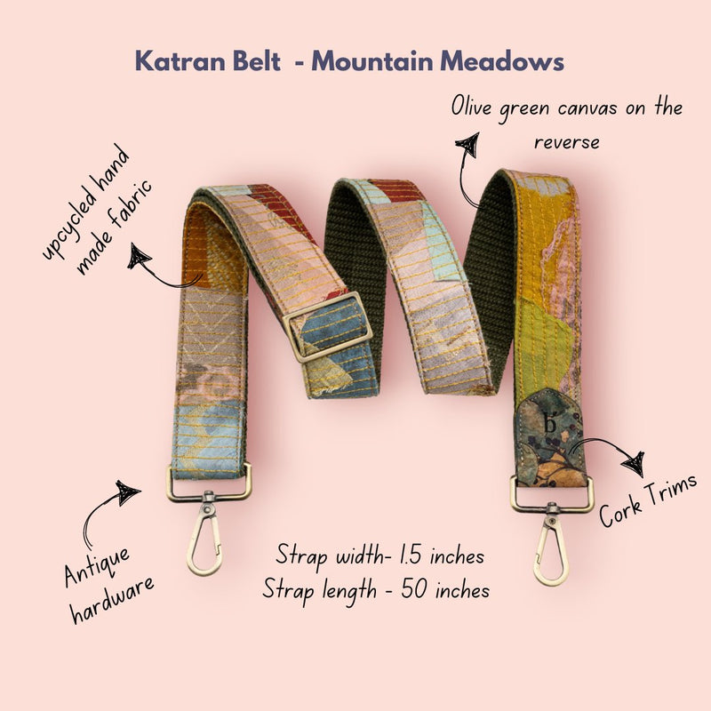 Katran Reversible Belts - Mountain Meadows | Verified Sustainable Travel Accessories on Brown Living™
