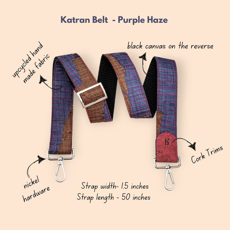 Katran Reversible Belts - Purple Haze | Verified Sustainable Travel Accessories on Brown Living™