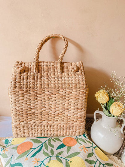 Kauna Grass Picnic Basket | Verified Sustainable by Brown Living™