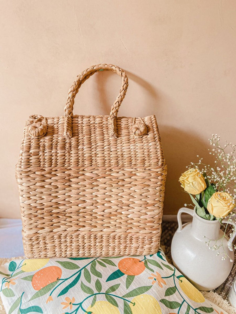 Buy Kauna Grass Picnic Basket | Shop Verified Sustainable Baskets & Boxes on Brown Living™