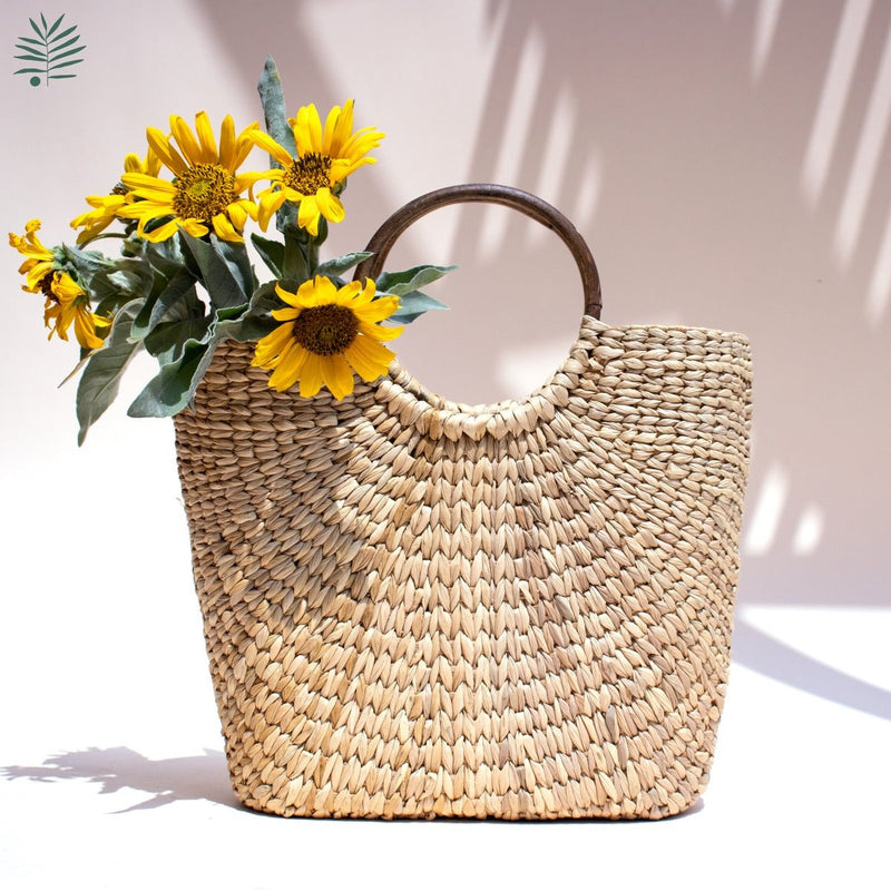 Kauna Seagrass Shopping Bag - Rectangle / Medium (38 x 16 x 28 cm) – Now &  Zen
