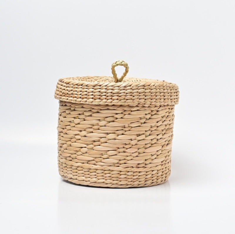 Buy Kauna Grass Storage Box with Lid | Shop Verified Sustainable Kitchen Organisers on Brown Living™