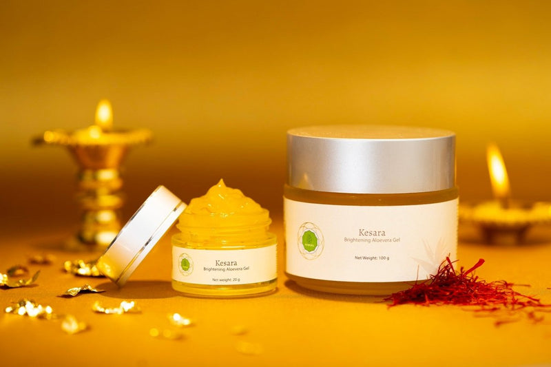 Buy Kesara Brightening Aloevera Gel- 100 g | Shop Verified Sustainable Face Moisturizer on Brown Living™