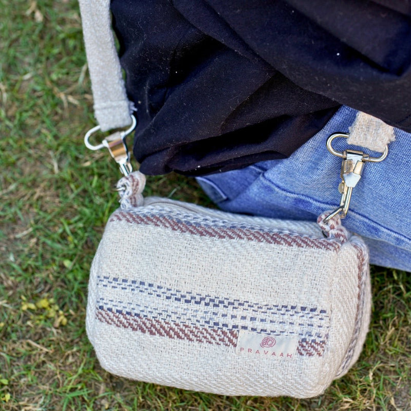 Buy Kese Artisinal Handbag | Natural Fabric | Washable | Shop Verified Sustainable Womens Handbag on Brown Living™