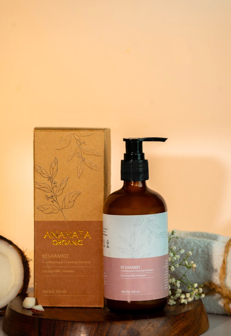 Keshamrit Coconut Milk Aloevera Conditioning & Cleansing Shampoo | Verified Sustainable Hair Shampoo on Brown Living™