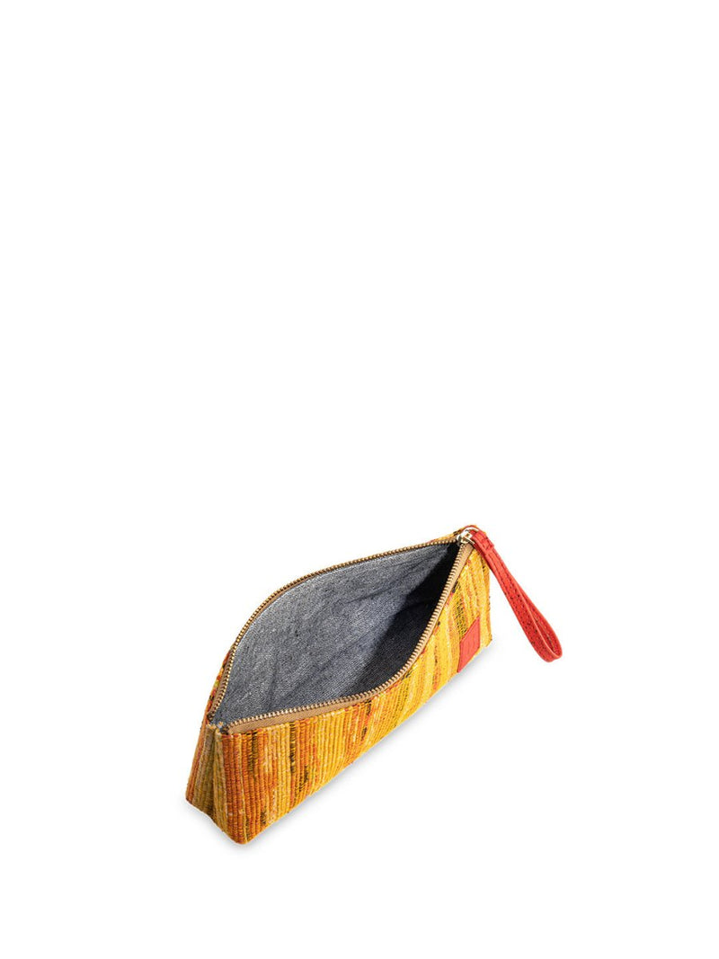 Buy Keshar Khesh Pouch - Yellow | Shop Verified Sustainable Products on Brown Living
