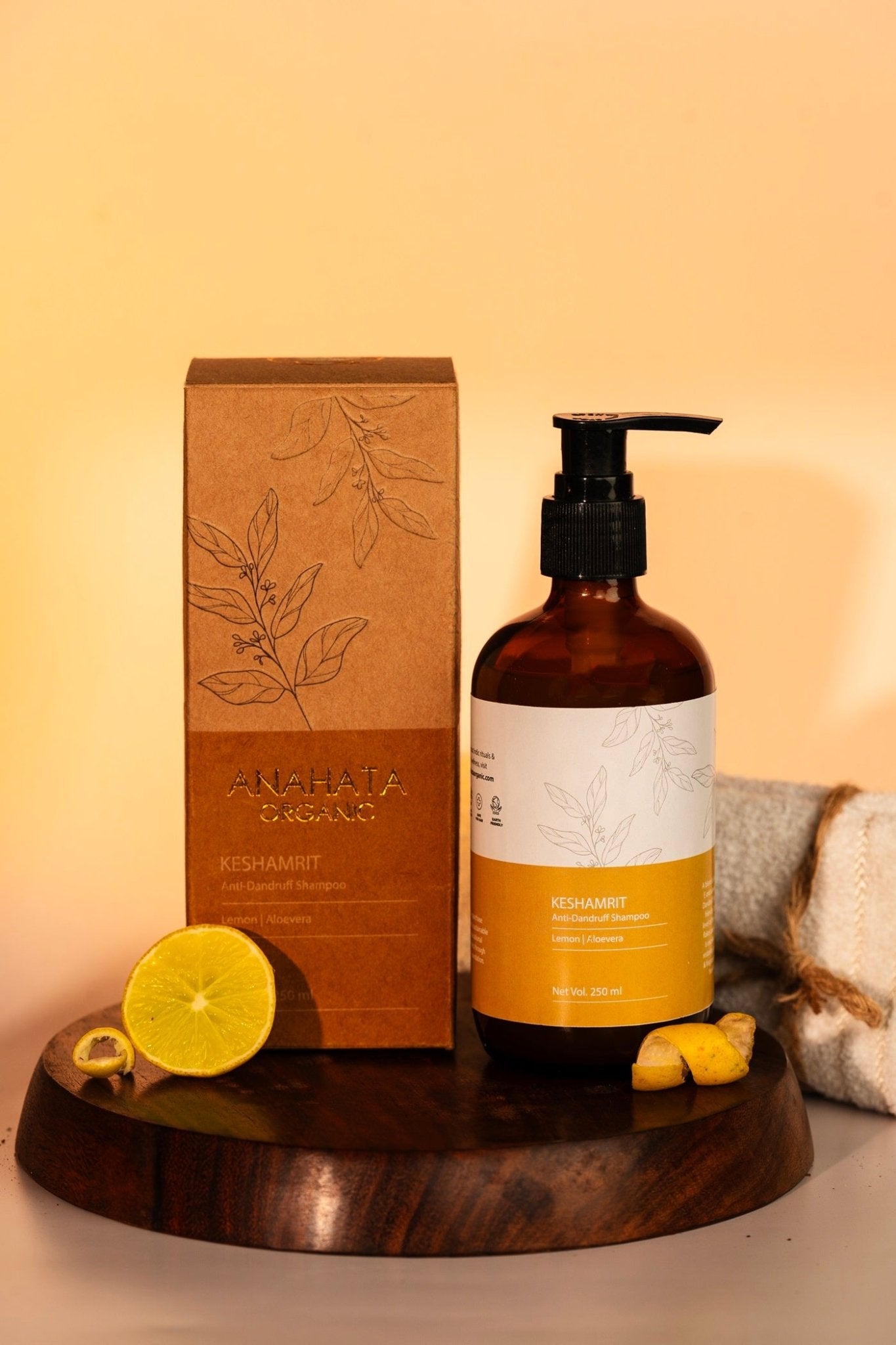 Keshmrit Lemon Anti Dandruff Shampoo | Verified Sustainable by Brown Living™