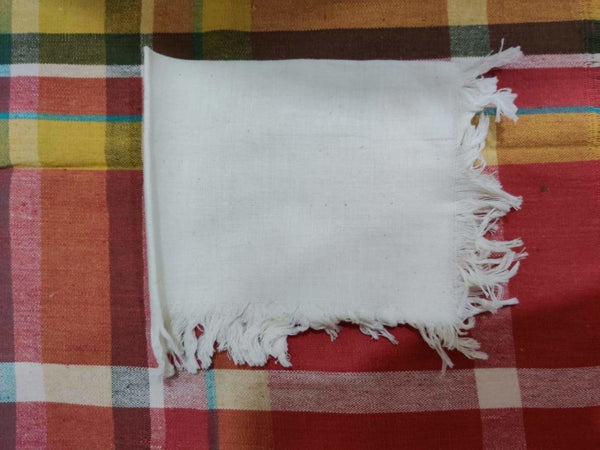 Buy Khadi Hand Towels With Frayed Edges | Shop Verified Sustainable Handkerchiefs on Brown Living™