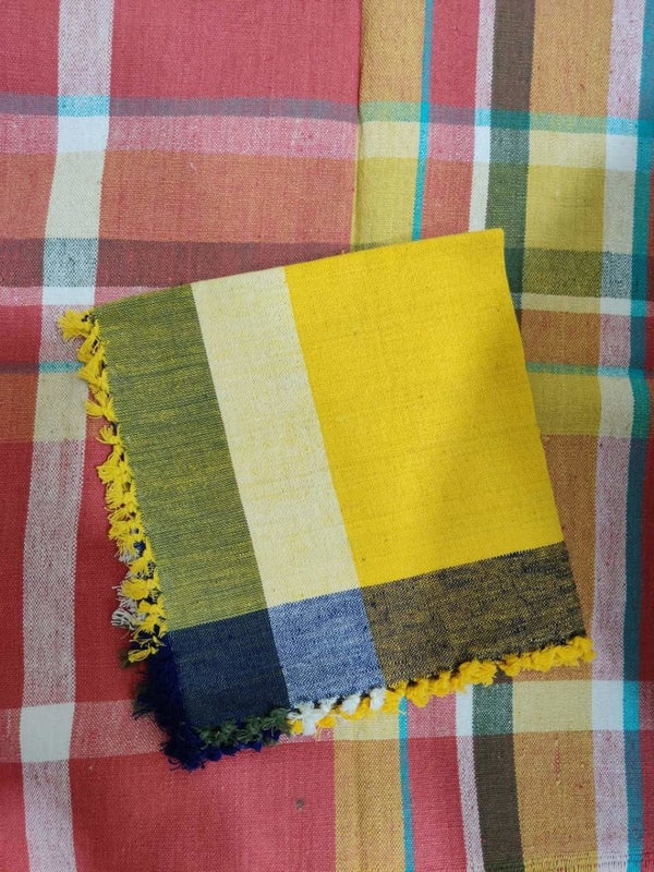 Buy Khadi Napkins With Tassels | Shop Verified Sustainable Handkerchiefs on Brown Living™