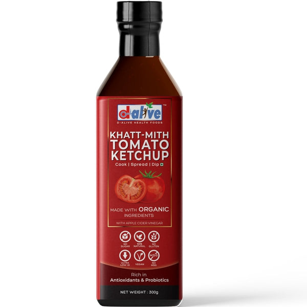 Buy Khatt-Mith Tomato Ketchup- 300g | Made with Organic Ingredients | Shop Verified Sustainable Products on Brown Living