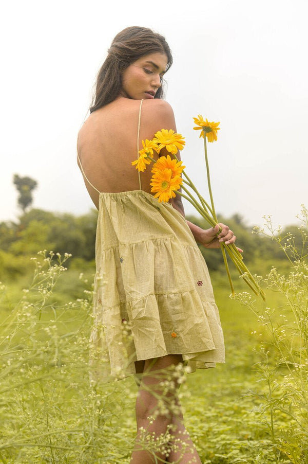 Buy Kimira Dress - Green | Shop Verified Sustainable Womens Dress on Brown Living™