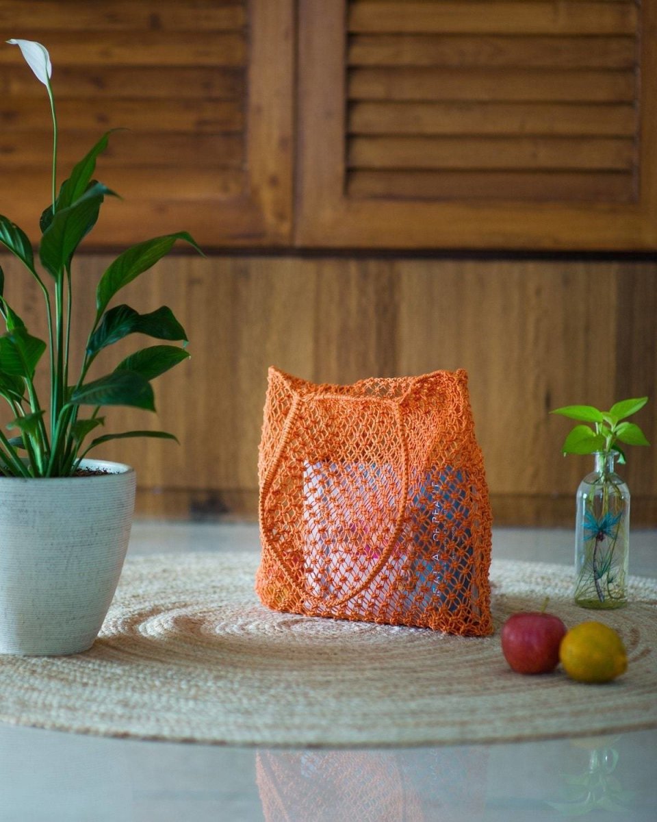 Kinnari Beach Bag - Burnt Rust | Verified Sustainable by Brown Living™