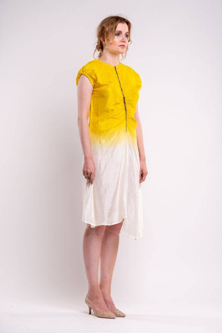 Buy Kintsugi Marigold Dress | Shop Verified Sustainable Products on Brown Living