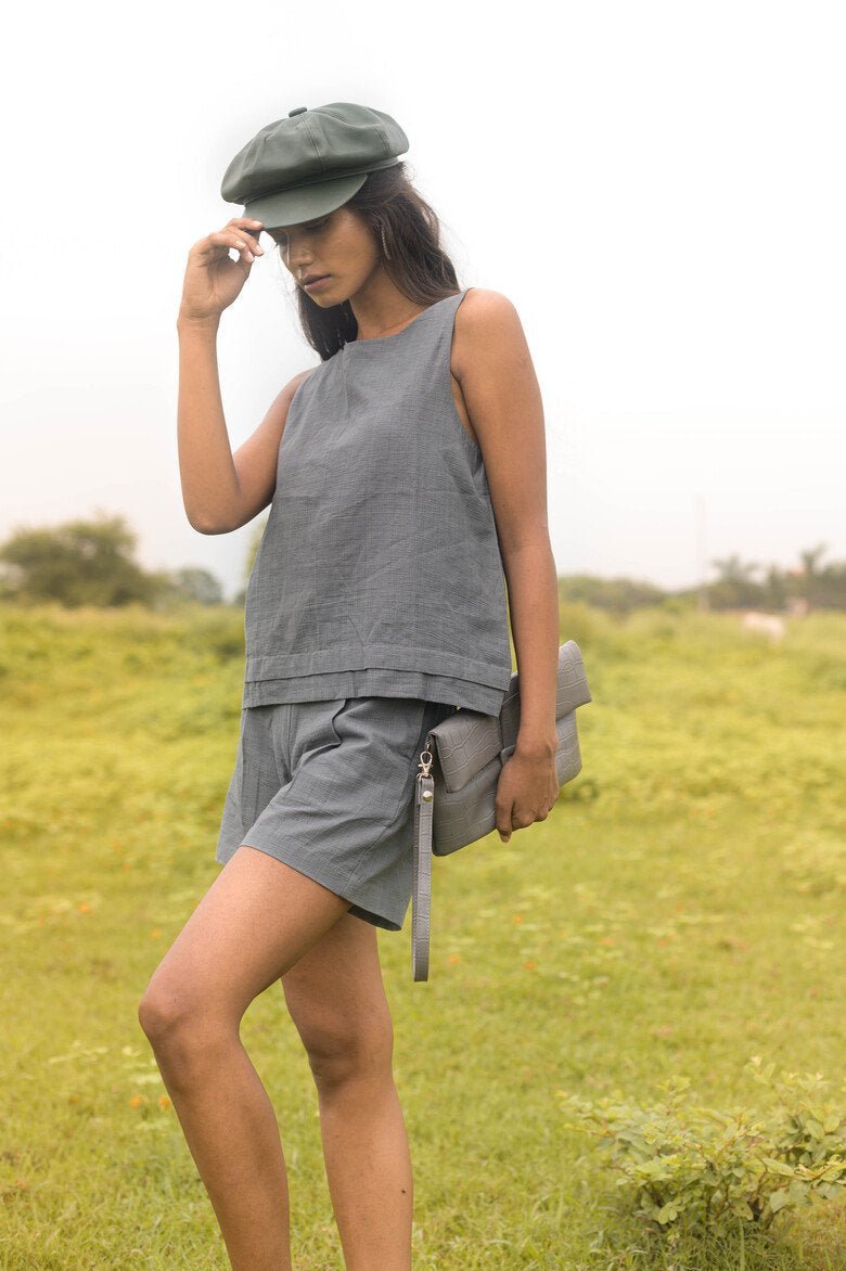Buy Kirata Co-Ord Set - Grey | Shop Verified Sustainable Womens Co-Ord Sets on Brown Living™