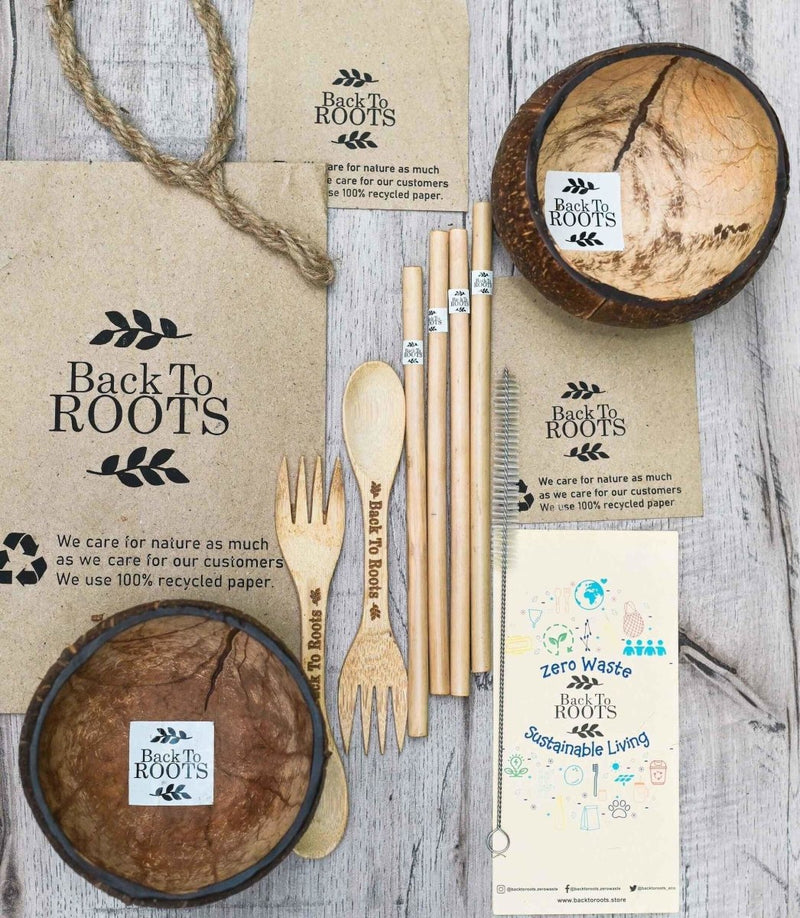 Buy Kitchen Kit | Coconut | Bamboo | Eco Friendly | 9 Unit Kit | Shop Verified Sustainable Products on Brown Living