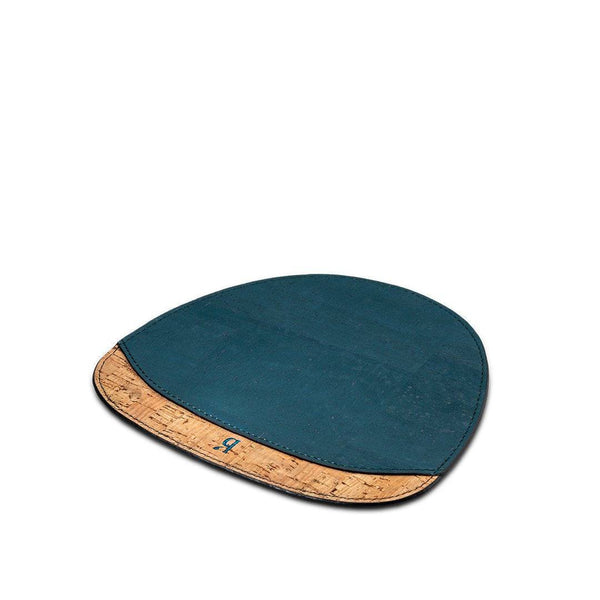Buy Kivi Mouse Pad | Teal And Natural Cork | Shop Verified Sustainable Products on Brown Living