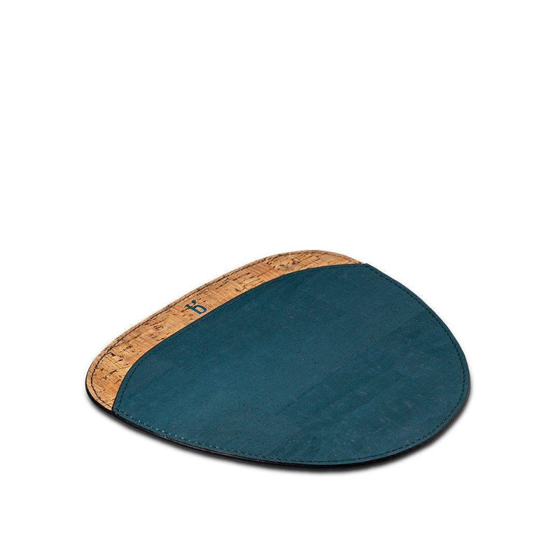 Buy Kivi Mouse Pad | Teal And Natural Cork | Shop Verified Sustainable Desk Accessories on Brown Living™