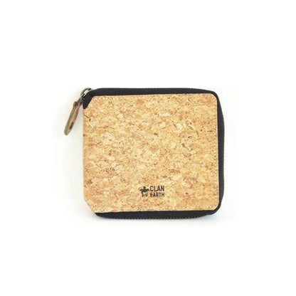 Kiwi Zip Wallet - Made of Cork - Tan | Verified Sustainable by Brown Living™
