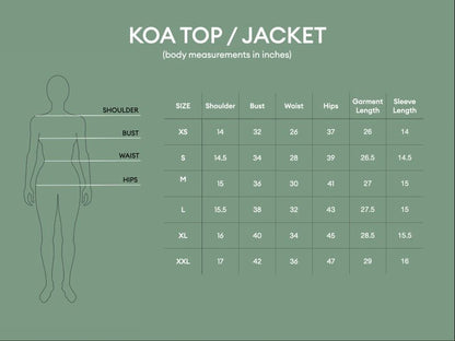 Koa Bomber Jacket Top - Grey | Verified Sustainable by Brown Living™