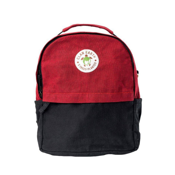 Koala Cherry Red & Charcoal Black - Everyday Carry Eco - Friendly Backpack | Verified Sustainable by Brown Living™