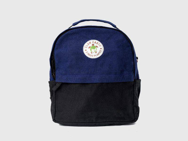Buy Koala Backpack - Everyday Carry Canvas Eco-Friendly Backpack - Navy Blue & Charcoal Black | Shop Verified Sustainable Products on Brown Living