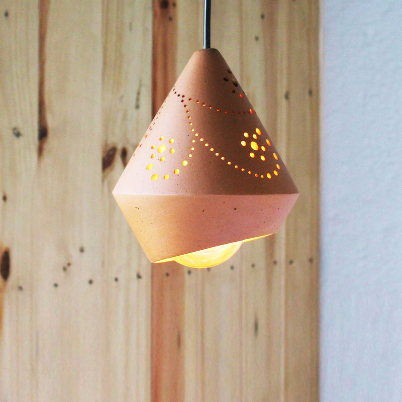 Buy KONE L1 Handmade Terracotta Ceiling Light | Shop Verified Sustainable Products on Brown Living