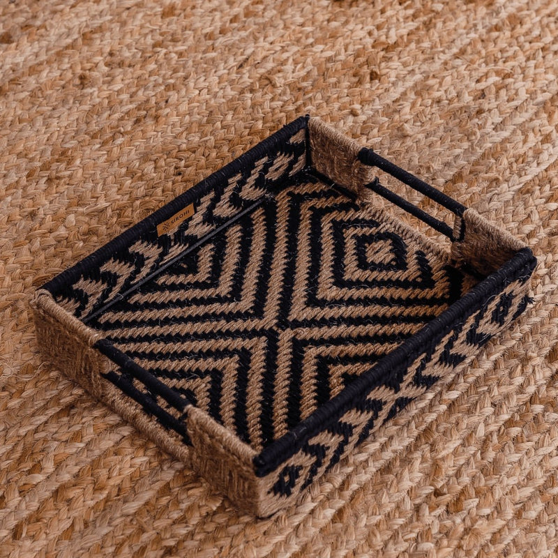 Buy Koyal Natural Jute Tray | Shop Verified Sustainable Trays & Platters on Brown Living™