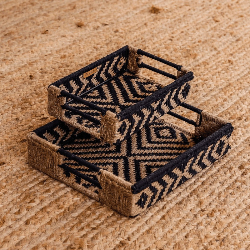 Buy Koyal Natural Jute Tray | Shop Verified Sustainable Trays & Platters on Brown Living™