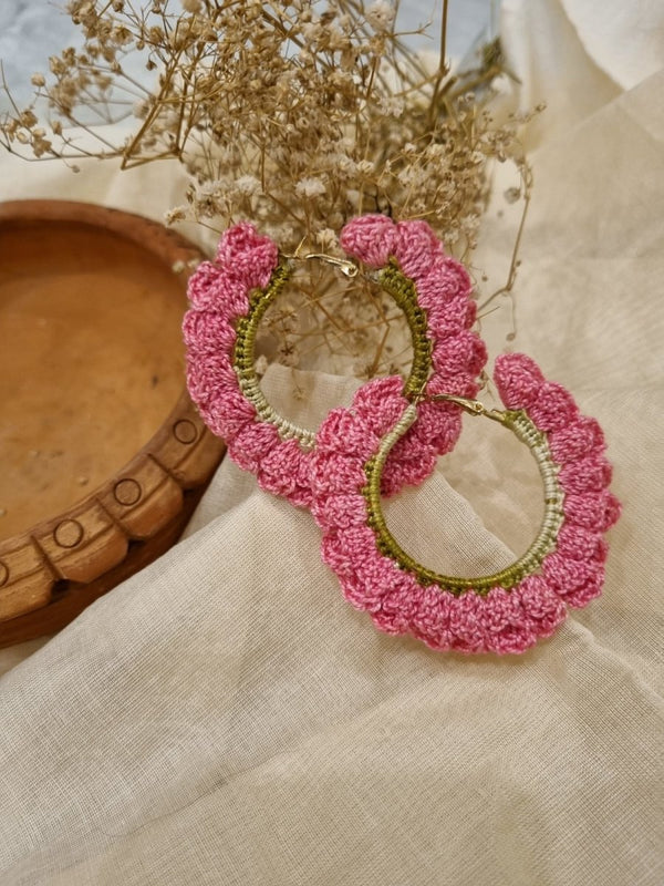 Buy Kuhu Crochet Earrings | Handwoven earrings | Shop Verified Sustainable Womens Earrings on Brown Living™