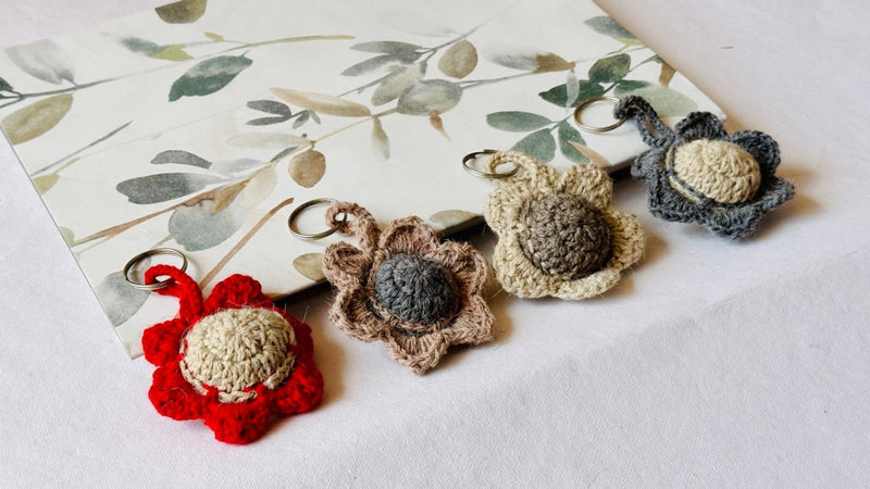 Buy Kusum Keychains | Cruelty Free Wool | Shop Verified Sustainable Products on Brown Living