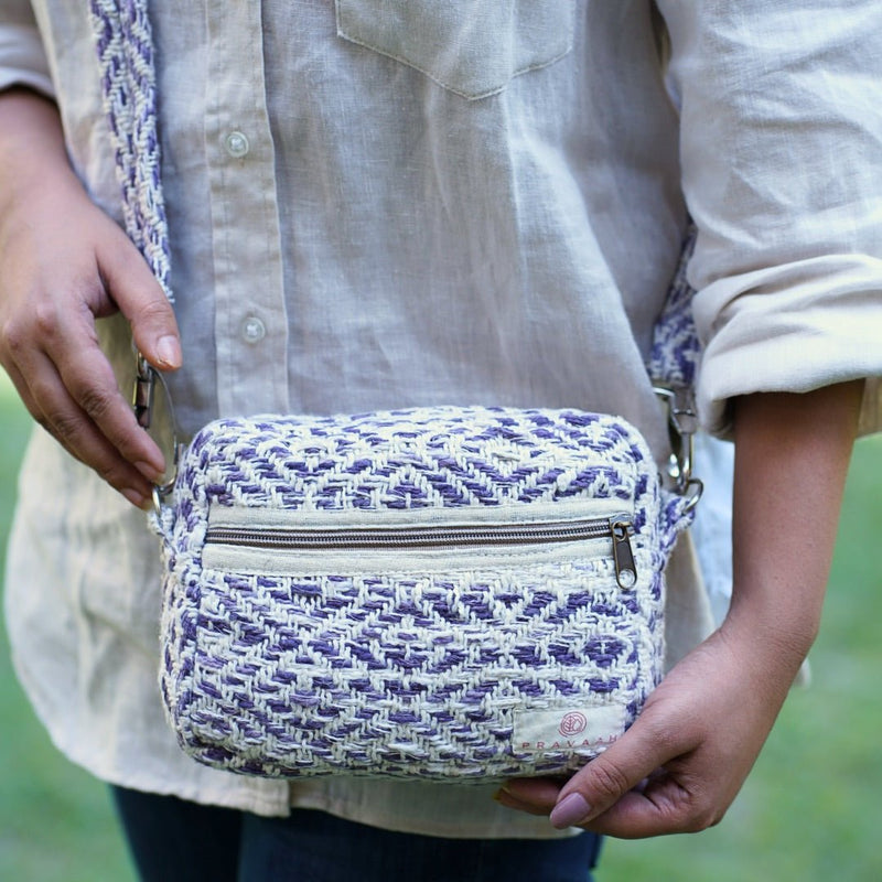 Buy Kys Organiser bag | Purple | Vegan | Shop Verified Sustainable Satchel Bag on Brown Living™