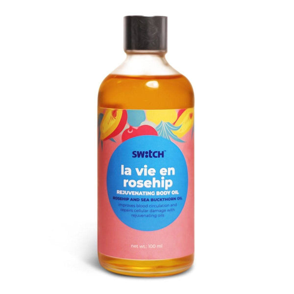 Buy La Vie En Rosehip Body Massage Oil for Dry Skin- 100 ml | Shop Verified Sustainable Body Oil on Brown Living™
