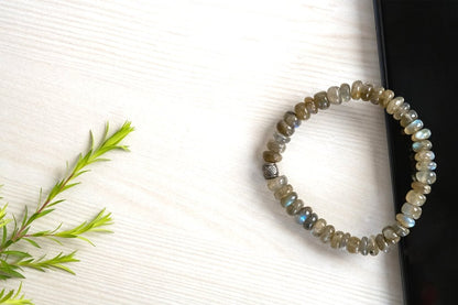 Original Labradorite Bracelet for Stress, Anxiety, Pain and Negative Energy | Verified Sustainable by Brown Living™