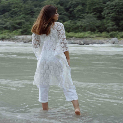 Lace Kaftan With Pants Bora - Bora | Verified Sustainable by Brown Living™