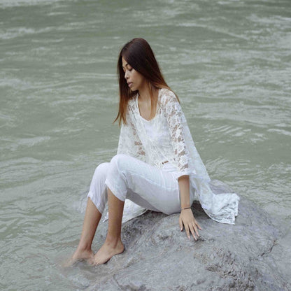 Lace Kaftan With Pants Bora - Bora | Verified Sustainable by Brown Living™