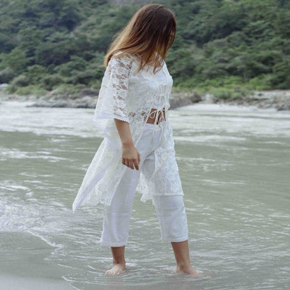 Lace Kaftan With Pants Bora - Bora | Verified Sustainable by Brown Living™